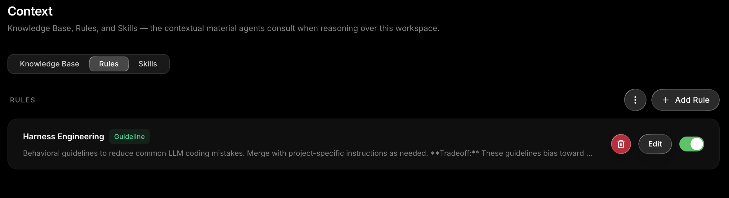 Project context